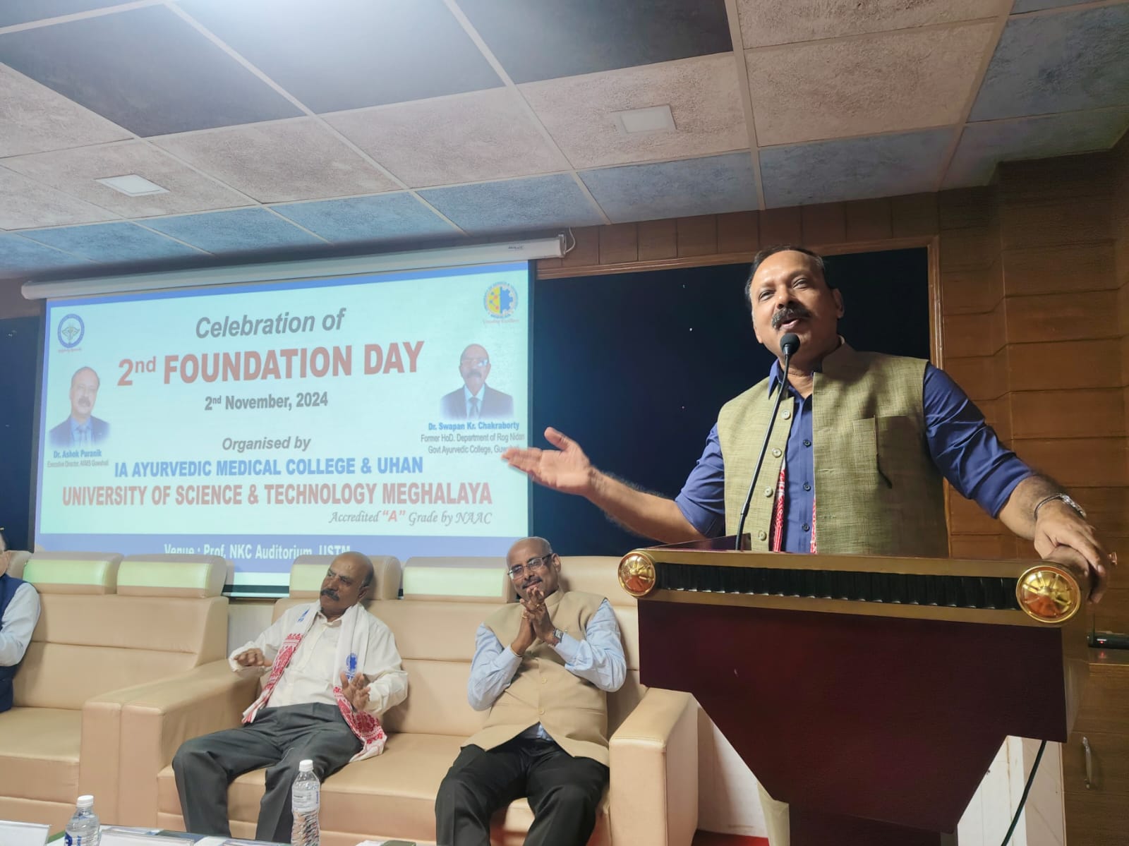 we-will-work-together-with-ayurveda-executive-dir-aiims-guwahati-at-ustm-iamc-celebrates-2nd-foundation-day